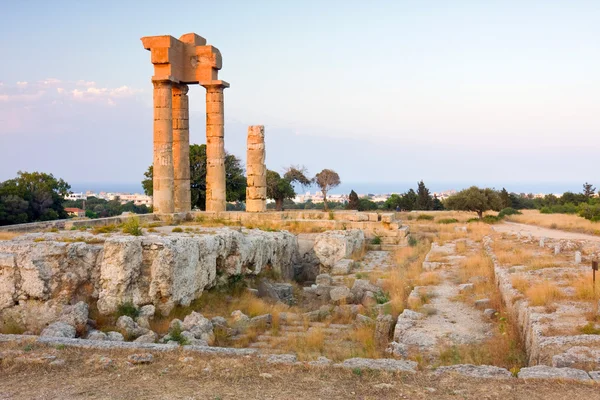 Acropole de Rhodes à Monte Smith sur l'île de Rhodes Grèce . — Photo