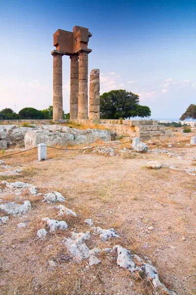 Acropolis of Rhodes at Monte Smith on the Island of Rhodes Greece. — Stock Photo, Image