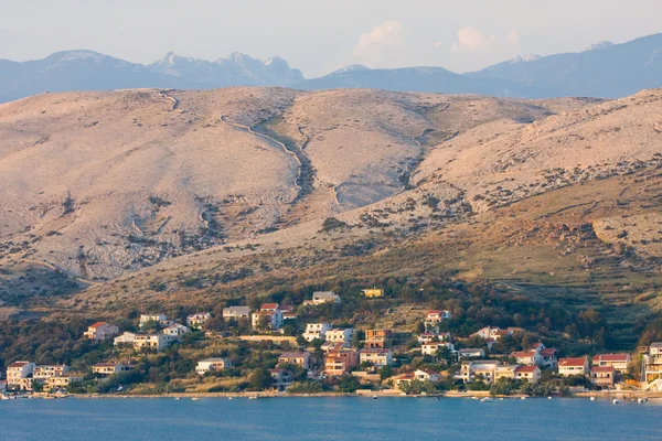Pag, paisagens em Croácia — Fotografia de Stock