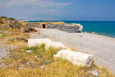 anamur, Türkiye - Beach Seyahat arka plan