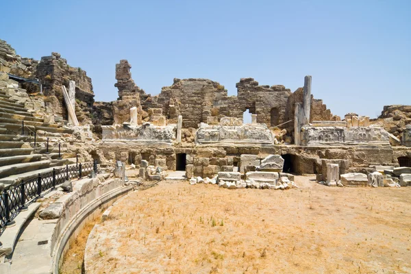 Old ruins in Side, Turkey — Stock Photo, Image