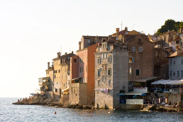 Arkitekturen i rovinj, Kroatien. Istrien turistisk attraktion — Stockfoto