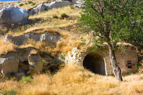 Ancienne ville des cavernes, Cappadoce, Turquie — Photo
