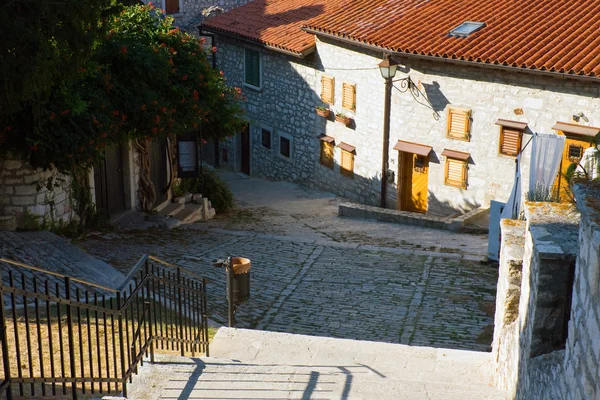 Architecture of Rovinj, Croatia. Istria touristic attraction — Stock Photo, Image