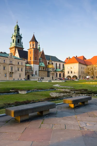 Вавельский замок в Кракове, Польша — стоковое фото