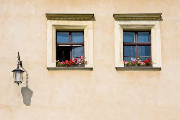 A janela na fachada — Fotografia de Stock