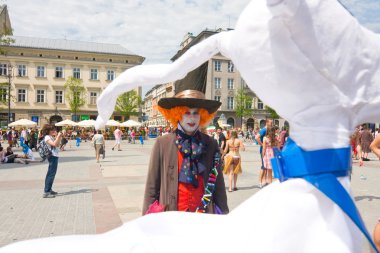 Krakow, Polonya - 10 Mayıs 2013: juwenalia, bir yıllık olan Polonya, genellikle geç üç gün boyunca kutlanan öğrencilerin tatil olabilir. 10 Mayıs 2013 yılında krakow, Polonya