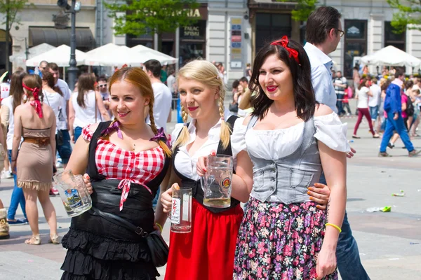 KRAKOW, POLAND - MAY 10, 2013: Juwenalia, is an annual students' holiday in Poland, usually celebrated for three days in late May. May 10, 2013 in Krakow, Poland — Stock Photo, Image