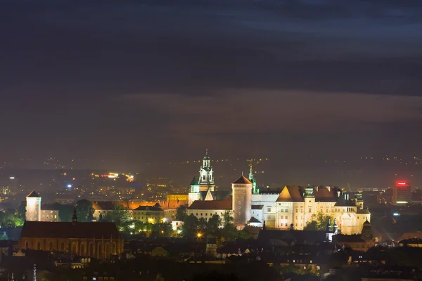 Scena notturna a Cracovia, Polonia — Foto Stock