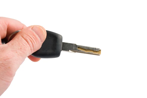 Car key isolated on white — Stock Photo, Image