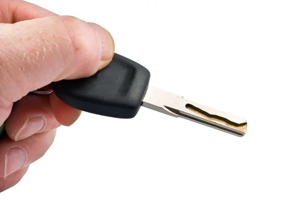 Car key isolated on white — Stock Photo, Image