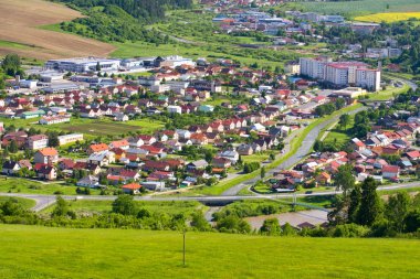 Slovakya kırsal - yaz dağ panorama, stara lubovna