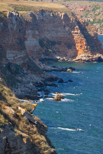 Visa på cape kaliakra i bulgariska seaside — Stockfoto