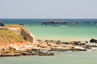 kayalık kıyılarında black sea Bulgaristan