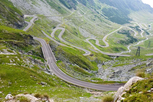 Transfagarasan górska droga, Karpaty rumuńskie — Zdjęcie stockowe