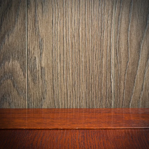 Wand- en vloer gevelbekleding verweerde hout achtergrond — Stockfoto