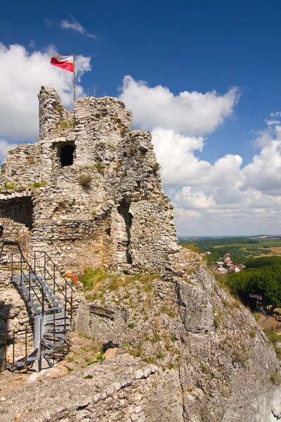 ปราสาท Ogrodzieniec, โปแลนด์ . — ภาพถ่ายสต็อก