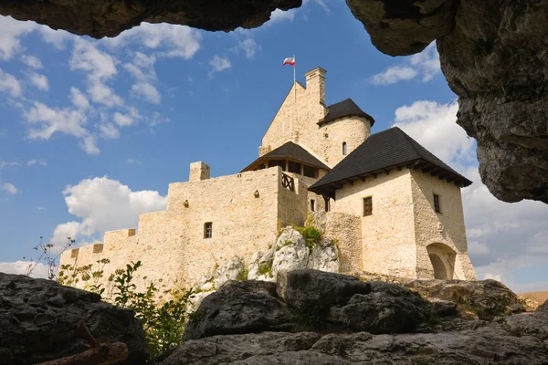 Średniowieczny zamek w Bobolicach, Polska — Zdjęcie stockowe