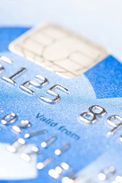 Macro geschoten met credit card — Stockfoto