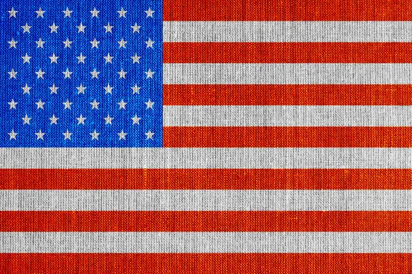 Closeup of grunge American flag — Stock Photo, Image
