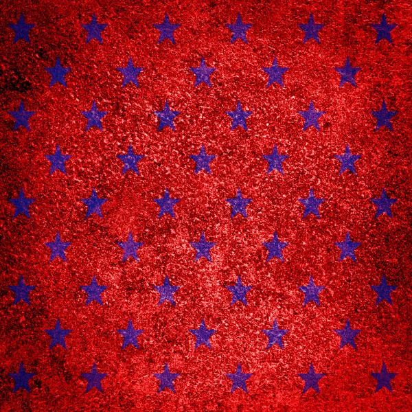 Sfondo rosso con stelle — Foto Stock