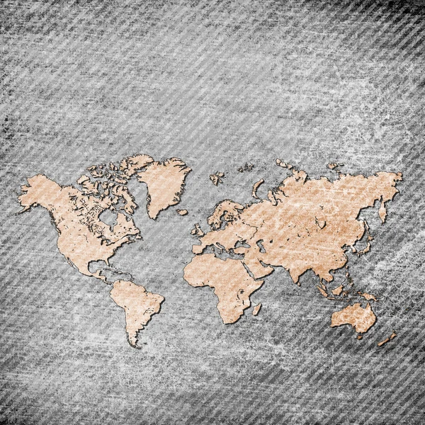 Grunge map of the world — Stock Photo, Image