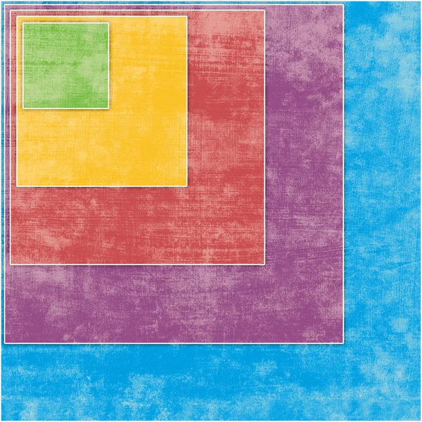 Geometriska grunge färgstarka bakgrund med rutor — Stockfoto