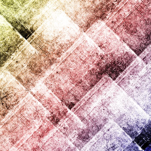 Geometric grunge colorful background with squares — Stock Photo, Image