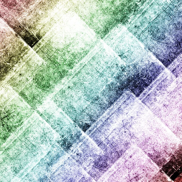 Geometrisk grunge farverig baggrund med firkanter - Stock-foto