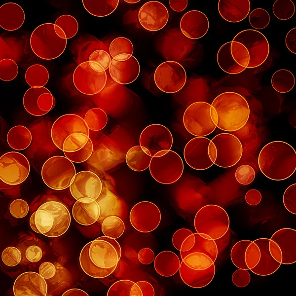 Cerchi colorati luminosi con sfondo bokeh — Foto Stock