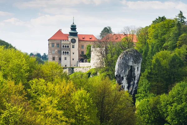 Schloss Pieskowa skala im Nationalpark Ojcow, Polen — Stockfoto