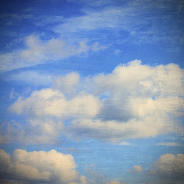 Cloudy sky, grunge and vintage image — Stock Photo, Image