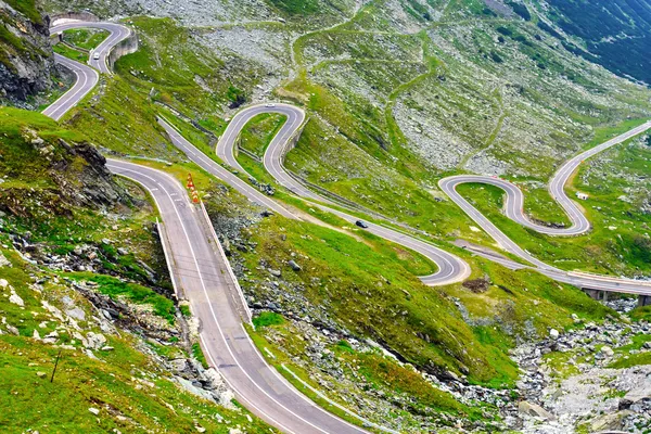 Transfagarasan horská cesta, Rumunské Karpaty — Stock fotografie