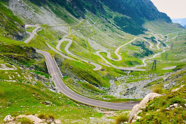 Transfagarasan bergweg, Roemeense Karpaten — Stockfoto