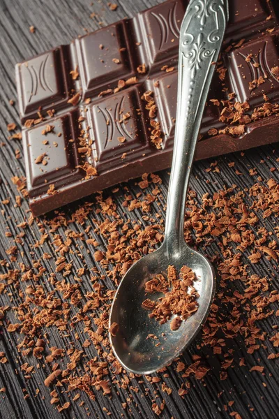 Primer plano de chocolate negro — Foto de Stock