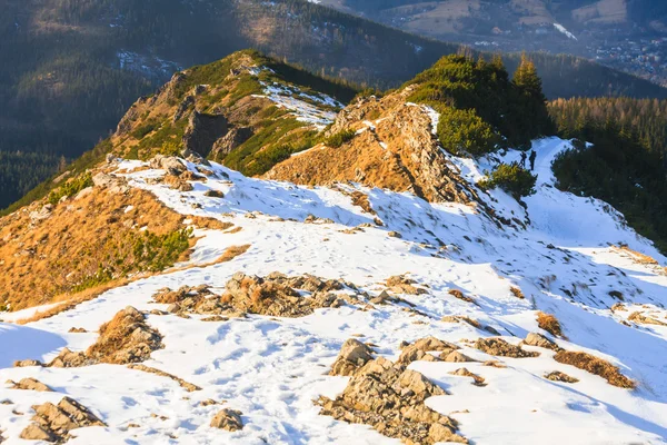 Hala Gasienicowa, paisaje invernal, altas montañas de Tatra — Foto de Stock