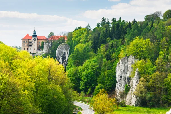 Slottet pieskowa skala i nationella ojcow park, Polen — Stockfoto