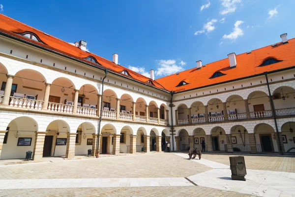 Двор замка Неполомице, Польша — стоковое фото