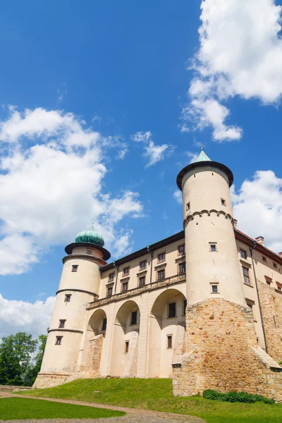 Vista del castillo de Nowy Wisnicz, Polonia —  Fotos de Stock