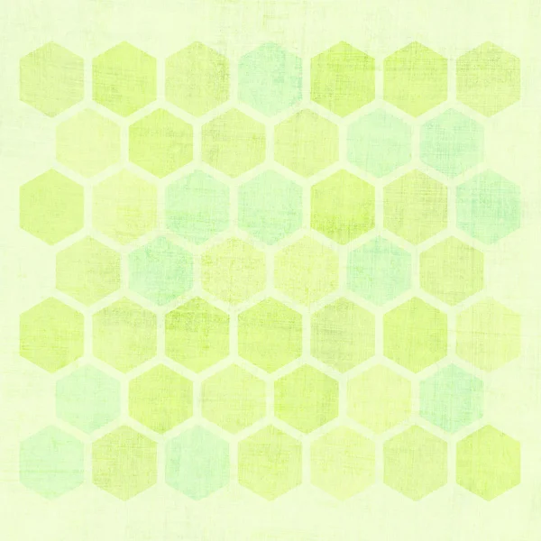 グランジの幾何学的な六角形のパターン — ストック写真