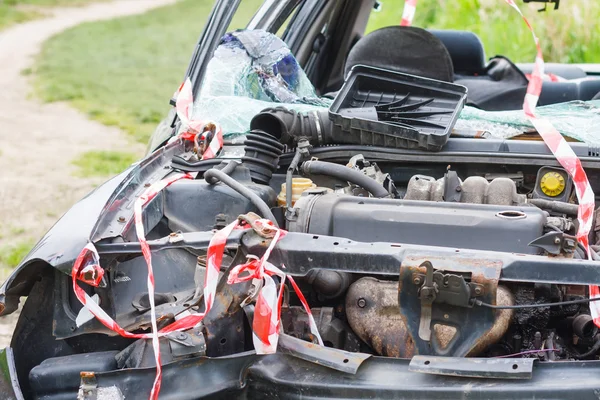 Details of a car an accident — Stock Photo, Image