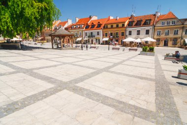 Sandomierz, Polonya - 23 Mayıs: sandomierz önemli bir turistik 's onun eski şehir için bilinir. 23 Nisan 2014. Sandomierz, Polonya. 