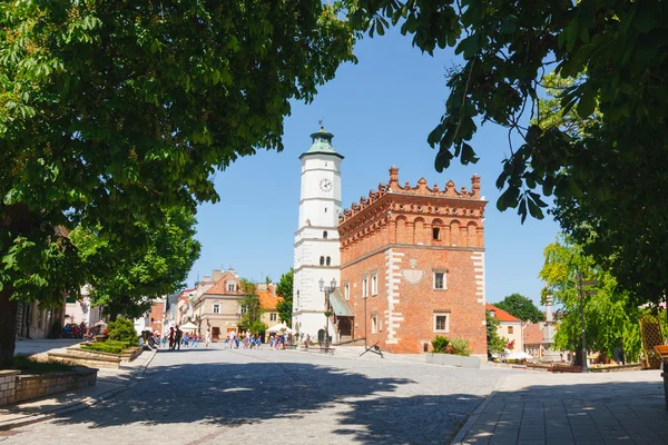 Sandomierz, Poland - MAY 23: Sandomierz is known for its Old Town, which is a major tourist attraction. MAY 23, 2014. Sandomierz, Poland. — Stock Photo, Image
