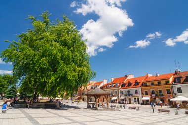 Sandomierz, Polonya - 23 Mayıs: sandomierz önemli bir turistik 's onun eski şehir için bilinir. 23 Nisan 2014. Sandomierz, Polonya. 