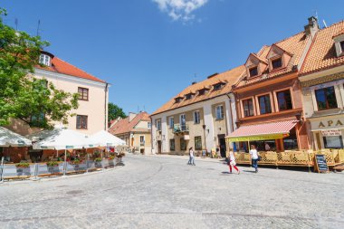 Sandomierz, Polonya - 23 Mayıs: sandomierz önemli bir turistik 's onun eski şehir için bilinir. 23 Nisan 2014. Sandomierz, Polonya. 