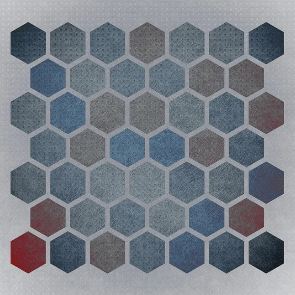 Grunge geometriai hatszögletű minta — Stock Fotó