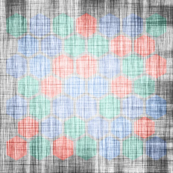 Grunge geometrické šestihranných vzor — Stock fotografie