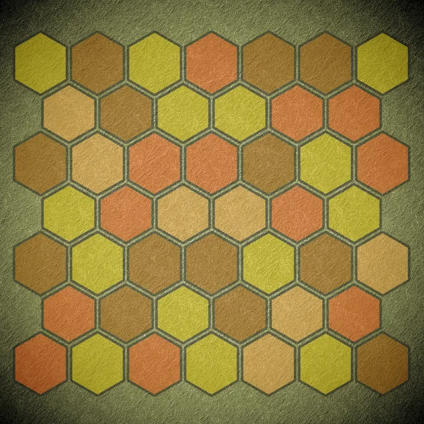 Grunge geometriska hexagon mönster — Stockfoto