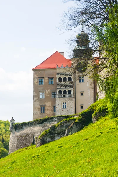 Slottet pieskowa skala i nationella ojcow park, Polen — Stockfoto