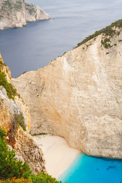 シップレック湾、navagio ビーチ、ギリシャ、ザキントス — ストック写真